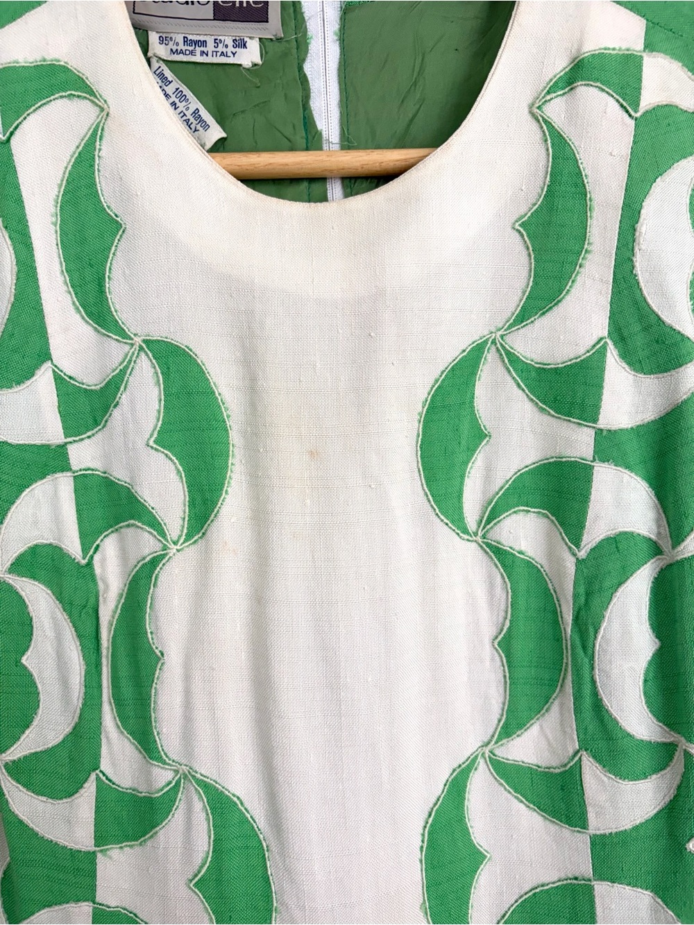 Vintage 1960s Silk Mod Shift Dress - Studio Elle - Made in Italy- Small - Picture 6 of 9